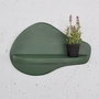 Hanah Home Meh220 Estantería de Pared de Madera Verde